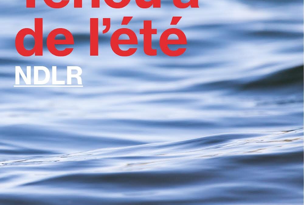 Tenou’a de l’été – NDLR 1